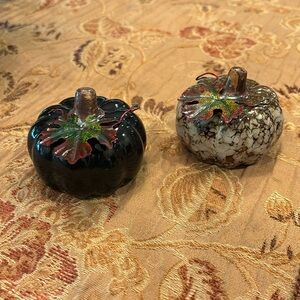 Glazed Ceramic pumpkins